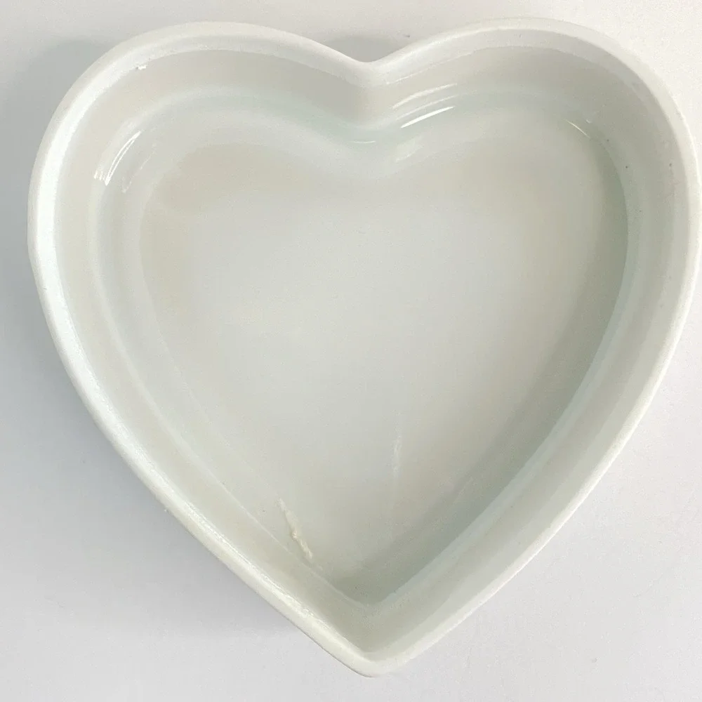 Vintage Heart Trinket Box Pink Flowers West Germany Gerold Porzellan‎